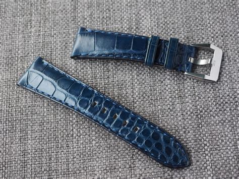 panerai alligator strap 22mm|Dark Blue Alligator Strap .